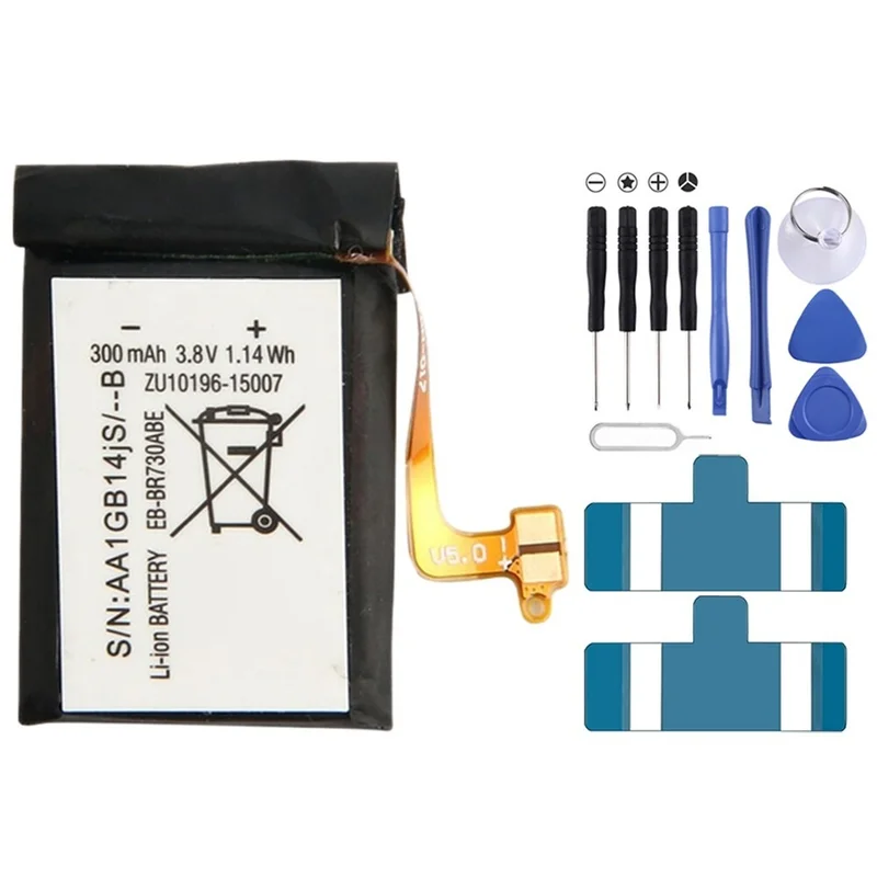 300mAh EB-BR730ABE For Samsung Gear S2 3G Li-Polymer Battery Replacement
