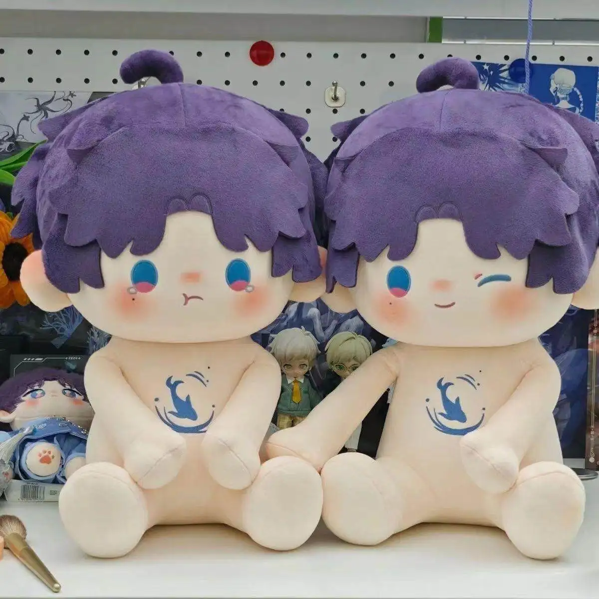 Stuffed 40cm Love and Deepspace Attribute Rafayel Cotton Doll Sit-up Cute Collectible Plush Puppet Gift for Children Adults