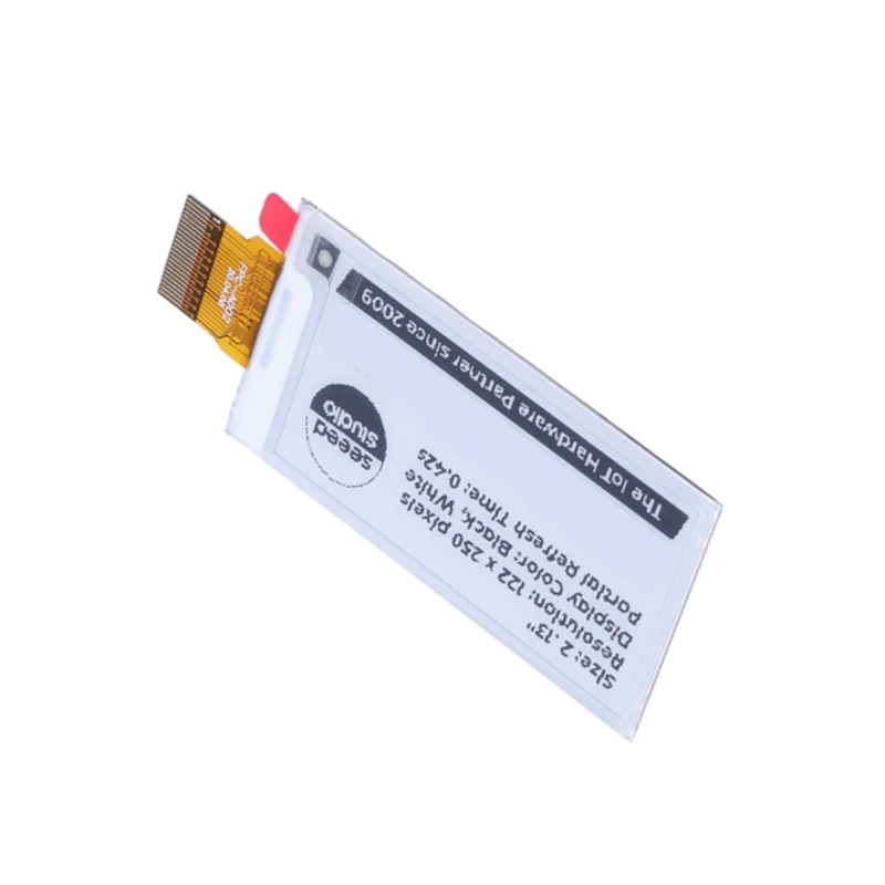 Super Sale 2.13inch EInk EPaper Display E-Ink Monochrome Screen Module 122x250 Pixels SPI Interface Support XIAO Arduino STM32