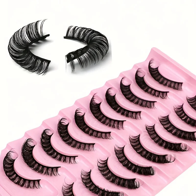 ロシア製ストライプつけまつげキット、ドラマチックなロングフォックスアイリフトデザイン、フルバーで外側のまつげを長くしてボリュームアップ、美容メイク用