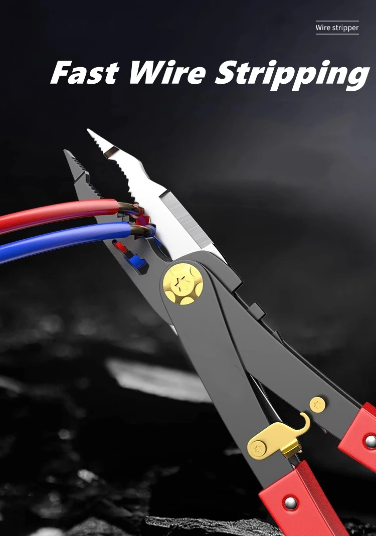 Wire Cutters Wire Stripping Crimper Tool Reversible Heavy Duty Tools Crimper for Twister Hand Tools Woodwork Gardening Splitting