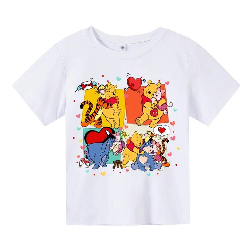 Disney Mickey Mouse T-shirt Short Sleeve Cartoon Comics Anime Children's Clothing Kids Girls Boys Sports Casual short sleeve bab