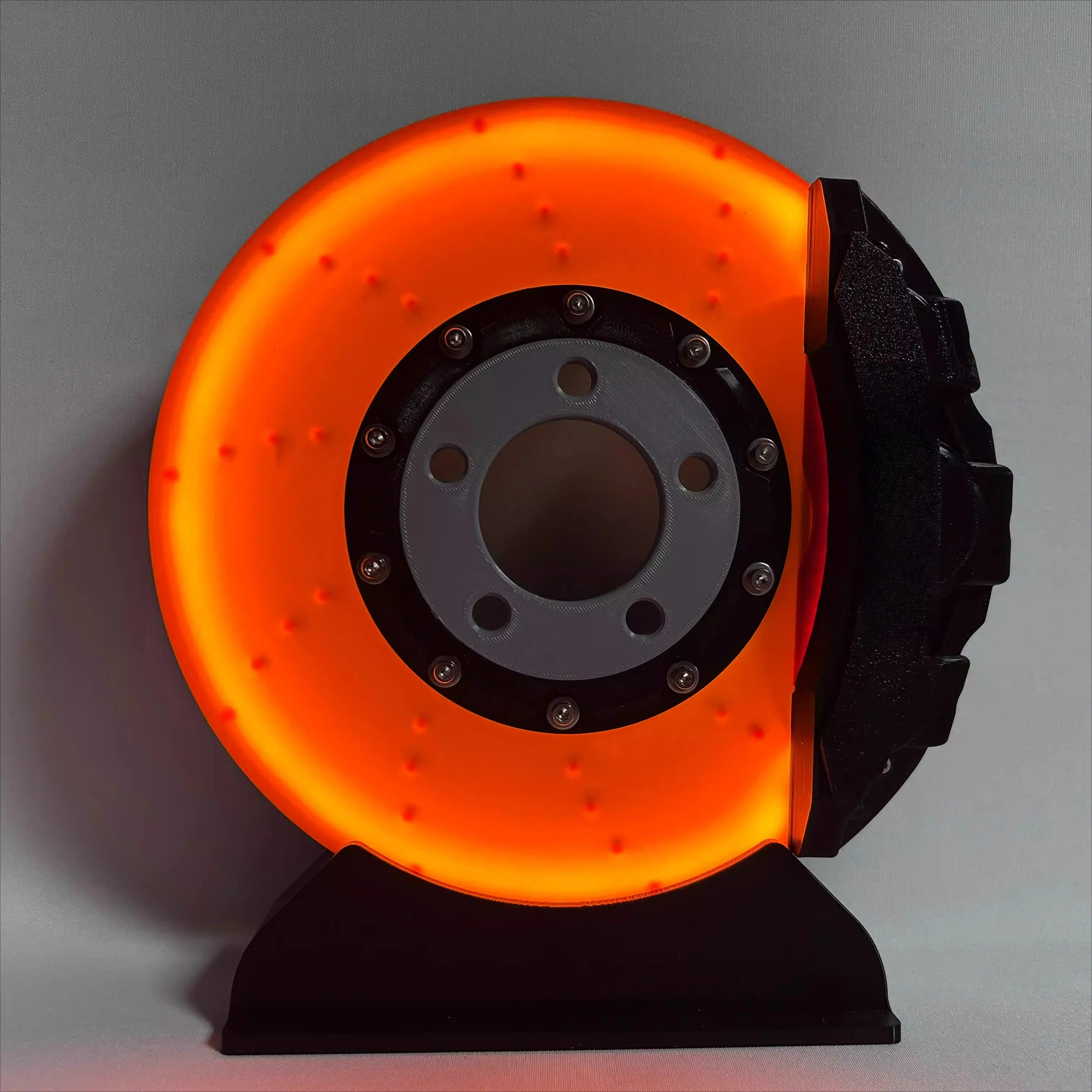 Creative gift brake disc caliper model night light creative desktop wall hanging led ambient light