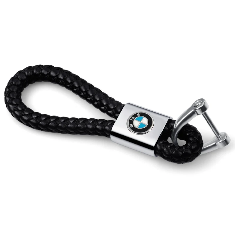 Car Metal Braided Woven Rope Keychain Keyring Car Key Trinket For BMW Performance E46 E90 E60 F30 M M1 M2 M3 M4 M5 F46 F48 F82