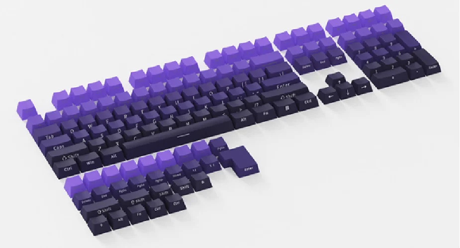 Value Set! 122 Keys OEM Pudding Keycaps with Keycap Puller, PBT Shine-Through, Supports Most Popular Keyboard Layouts