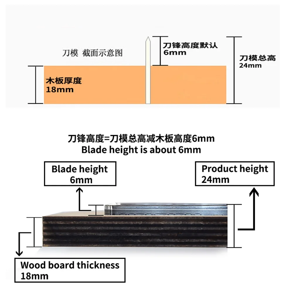 Wooden Die Cutting DIY Work Card, Leather Cuts, Mold Punch Tools, Suitable for Die-Cutting Machines, Size 108*78mm