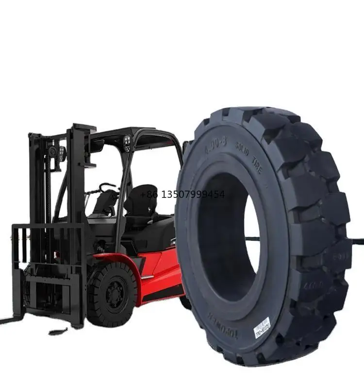

Hot Sale Cheap 4.00-8 Durable Forklift Solid Tire Rubber Industrial Solid Tyre With Warranty