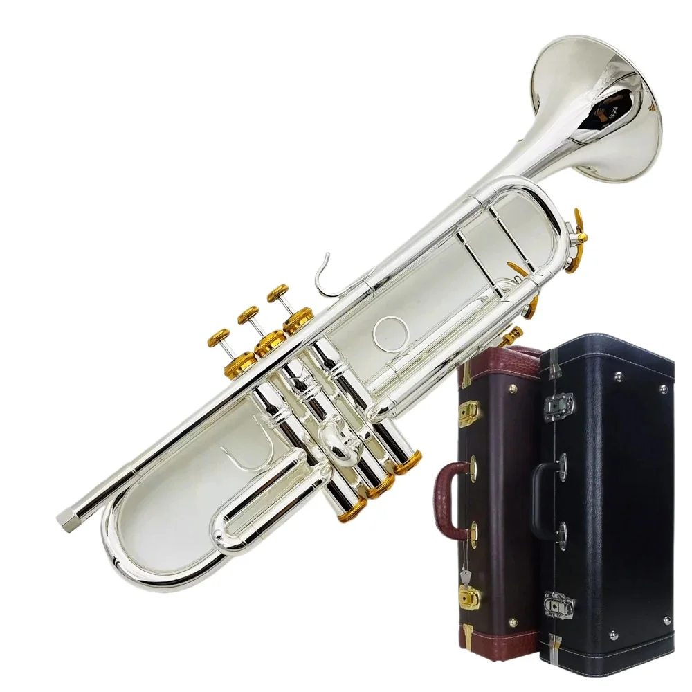 

Professional Trumpet Bb YR-8335GS Silver plated musical instrument high-quality voice horn manufactured by Japanese technology