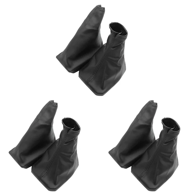 

3X Car Shift Boot Shift Dust Cover Leather Gear Shift Cover With Handbrake Boot For OPEL CORSA C TIGRA B COMBO C A-Boom