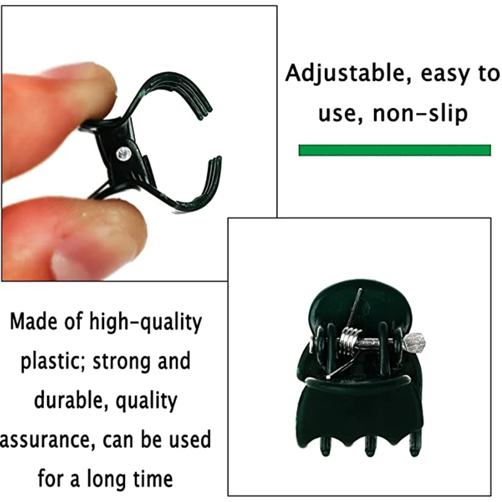 

Sturdy Orchid Clips, 20pcs Plastic Grafting Clip for Orchids and Vine Vegetables, Support and Protect Flower Spikes