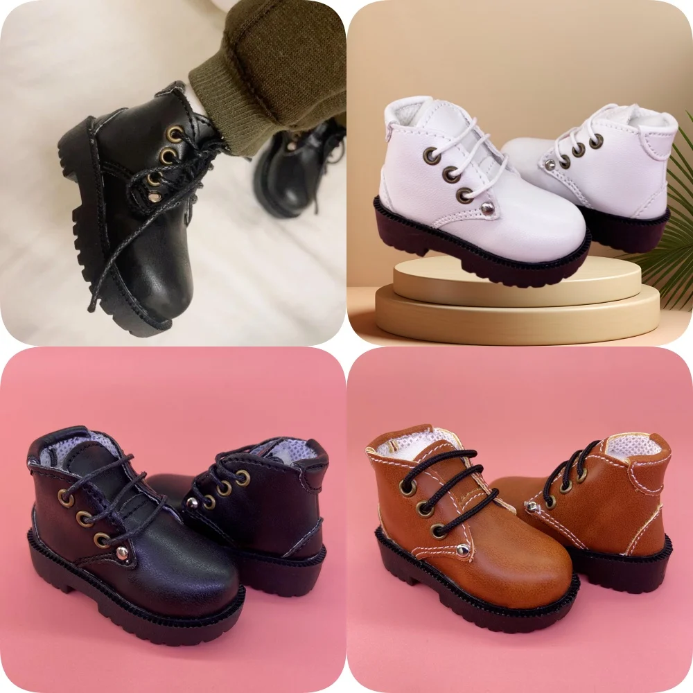 1/4 Scale Joint Doll Toy Shoes New Model Lovely Mini Cute Simulation Leather Boots High Quality Doll Accessories for Minifee Toy