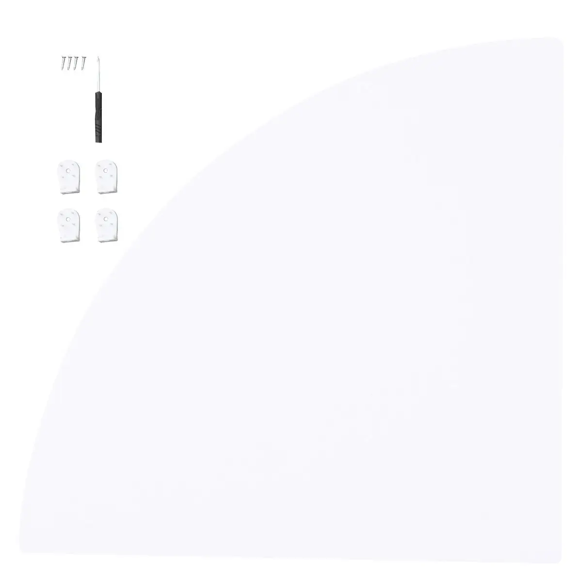 

Wall Shelf PVC Material Small Corner for Storage Bookshelf Single Shelves Office Floating Sundries