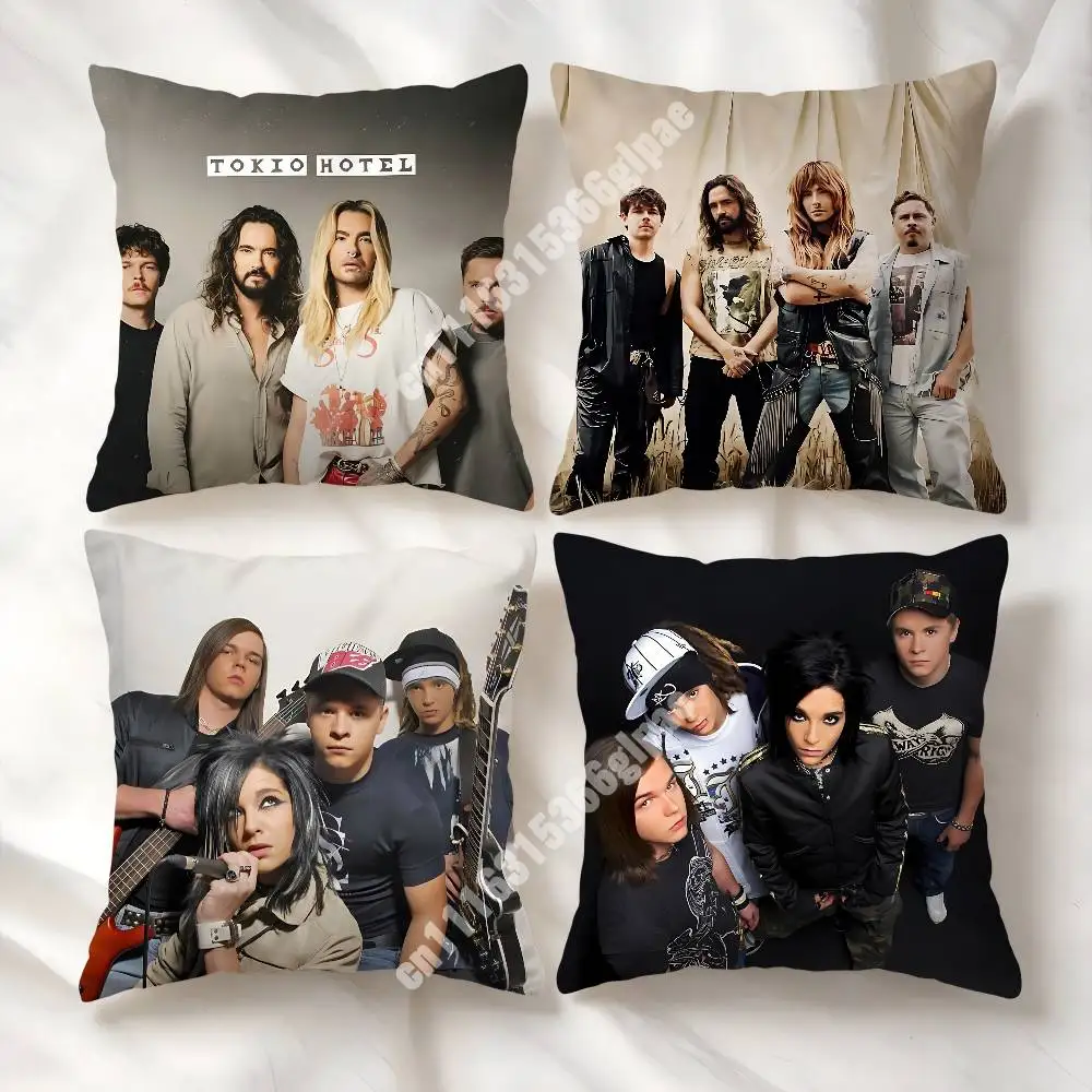 Bill Tom T-Tokio H-Hotel Kaulitz Brothers Printed Pillow Cover Sofa Couch Student Apartment Homestay Leisure Area