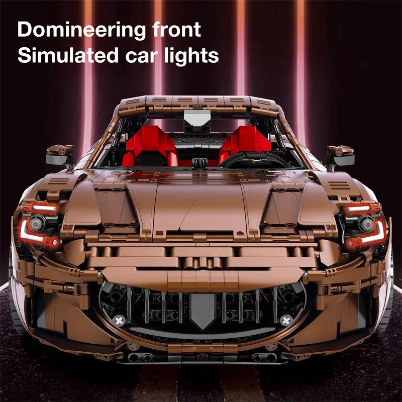 IN STOCK 11009 MOC Technical 1:8 Sports Car GranTurismo Building Blocks Bricks Model Assembling Toys for Boys Christmas Gift Set