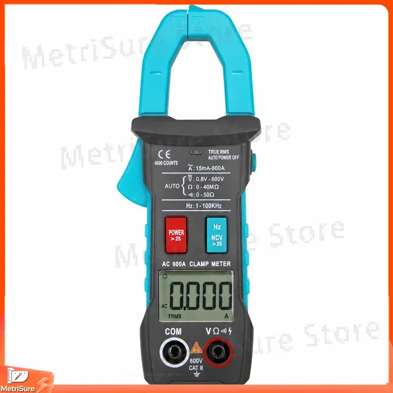 Digital Clamp Meter AC DC Current Voltage Tester Multifunctional Auto-Ranging True RMS Digital Multimeter with Backlit LCD