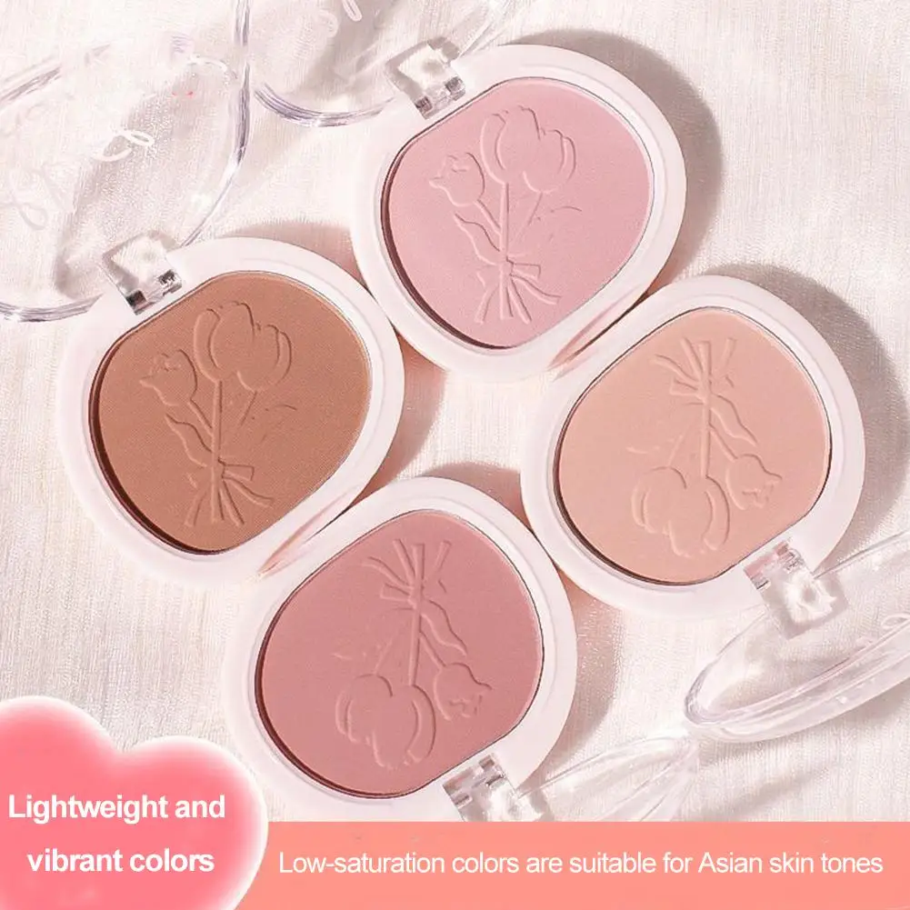 Novo Velvet Mist Blush 32g Polvo Desnudo Mate |   Colorete facial de enfoque suave, contorno de larga duración, mezclable para brillo natural M1K3