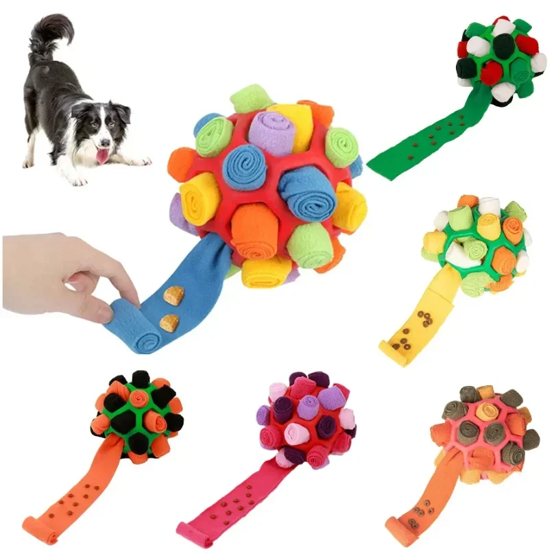 Hunde-Schnüffelball Innovatives Haustier-Schüttelspielzeug für Hundetraining Zahnreinigung Welpen-Kauspielzeug zur Langeweile-Bekämpfung Hundespielzeug