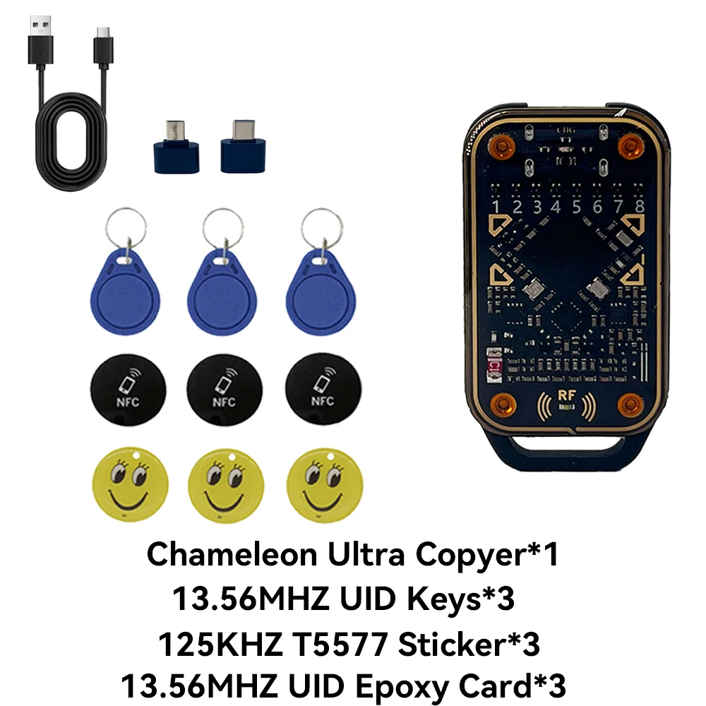 Neuer Chameleon Ultra kontaktloser Smartcard-Emulator, kompatibel mit NFC-Lese-Schreibgerät, Smart Chip Reader ID IC Tag Emulator