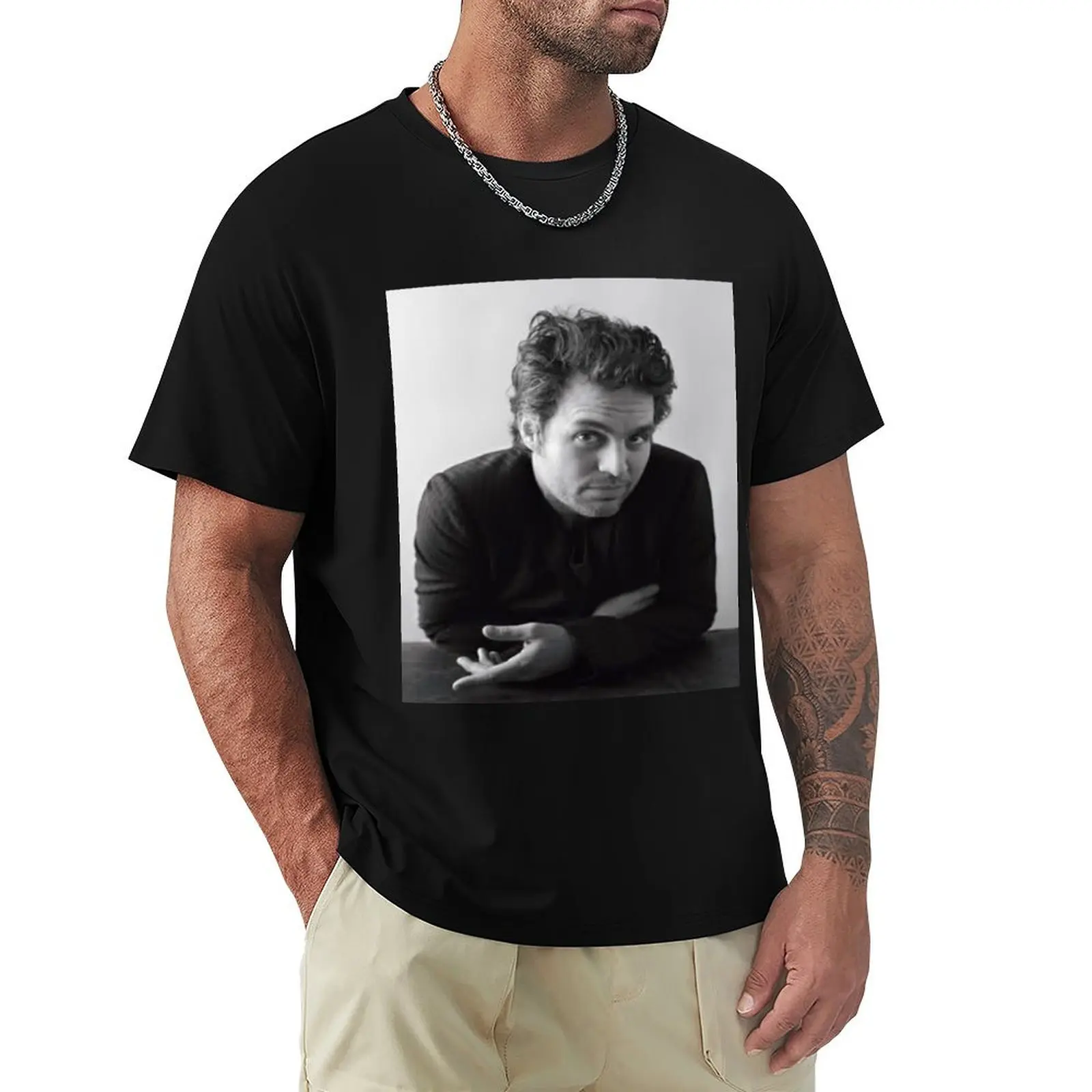 Mark Ruffalo Aesthetic T-Shirt Big Size Crew Neck T-Shirt