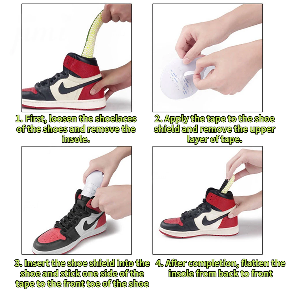1Pair Shoe Head Anti Crease Protector for Casual Sneaker Anti Wrinkle Shoe Toe Caps Support Stretcher Expander Shoes Protection