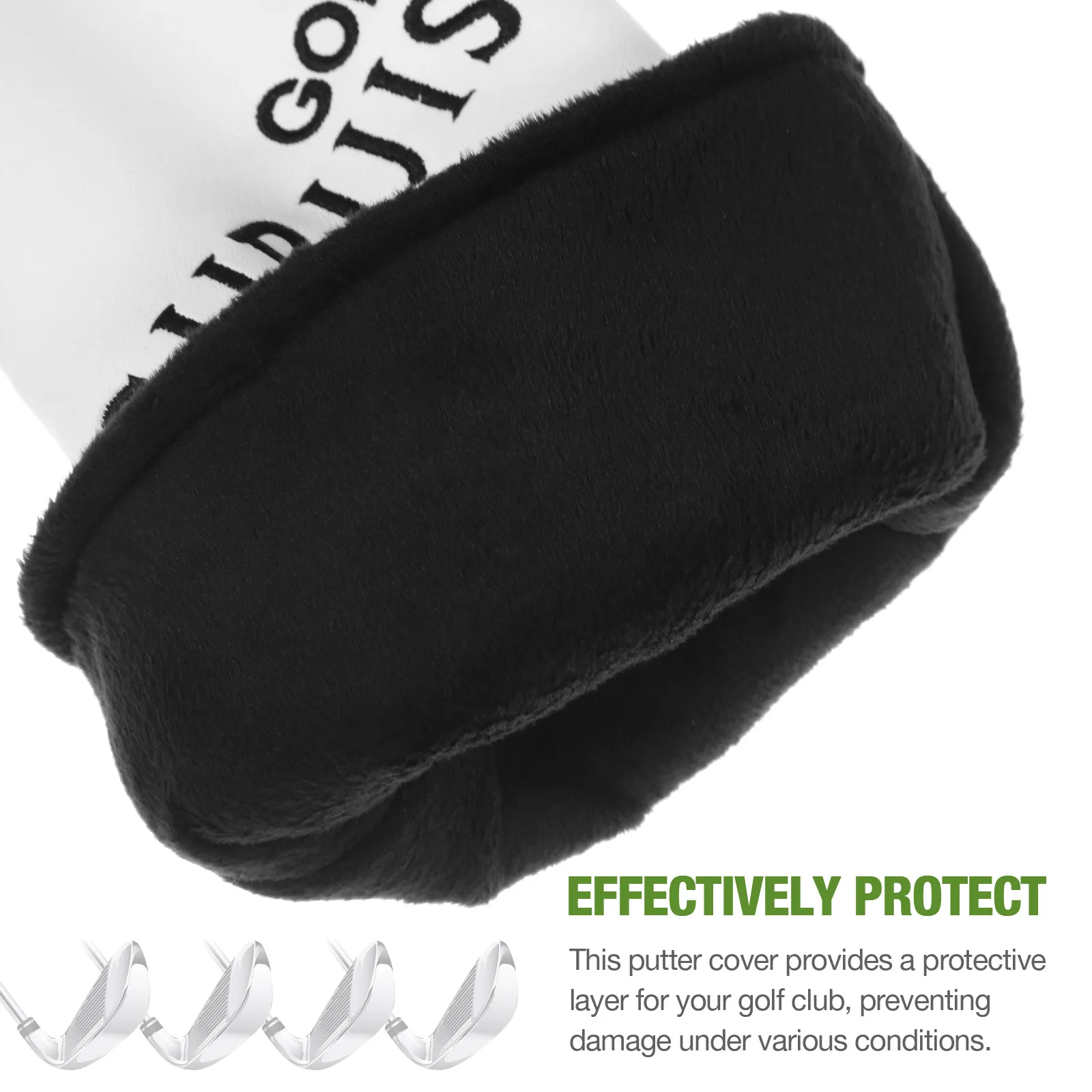 

Golf Club Cover Head Covers Driver Pu Straight Putter Golfs Supple Mallet Headcover Man