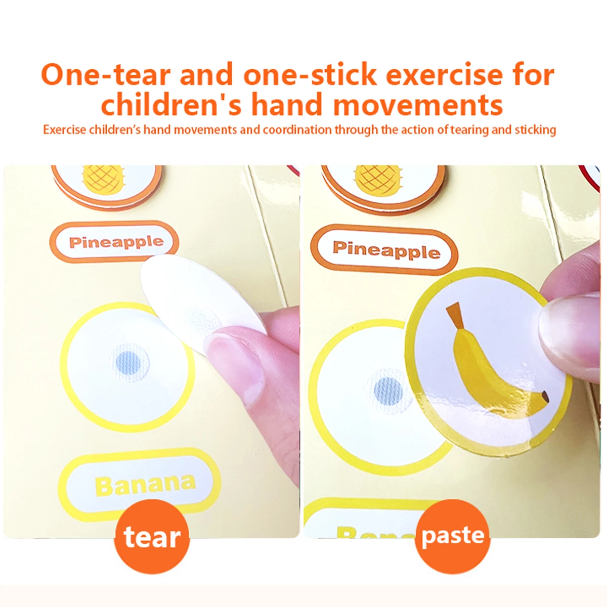 Children's Toy Book Removable Velcro Design Paste The Card To The Right Place Children's Puzzle Books English Version