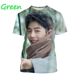 Summer Hot Sale Xiao Zhan 3D Printed T-Shirt Outstanding Chinese Actor And Singer Style Street Casual Mens Womens T Shirt Tops
