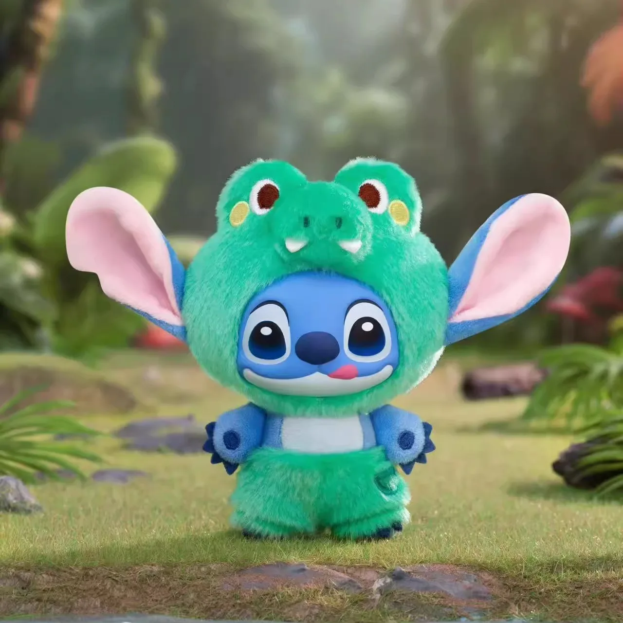 

Disney Stitch Wild Animal Series Виниловое лицо Плюшевая глухая коробка Аниме Фигурка Стич Тигр Крокодил Модная игрушка Подвеска Подарок на день рождения