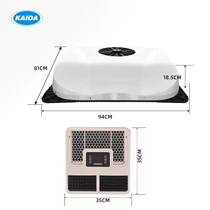 New DC 24V Truck Parking Radiator Roof Top Design Easy Mount Low Power For Off Road Vehicles Driver Comfort