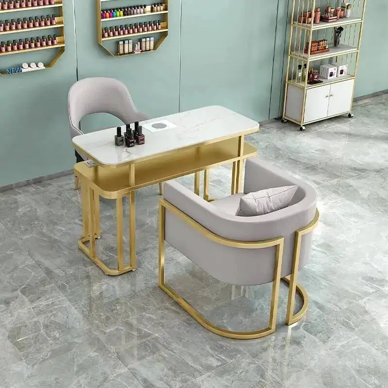 

Professional Table Dressing Modern Luxury Aesthetic Nail Manicure Table Beauty Salon Tavolo Manicure Salon Furniture LJ50MT