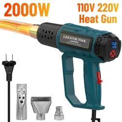 Thermal Blower 110V 220V Heat Gun 2000W Industrial Hair Dryer Temperature Adjustable Hot Air Gun for Soldering Wrapping Tools