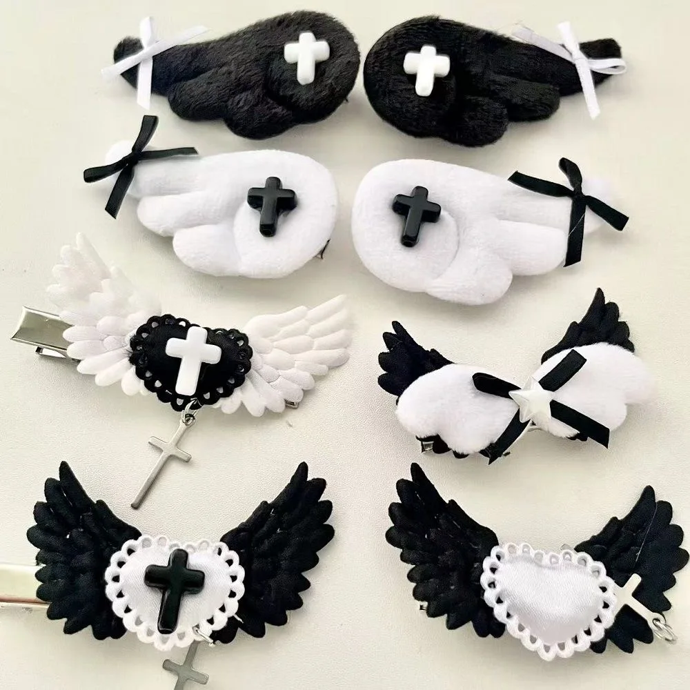 

Women Handmade Devil Wing Hair Clip Y2K Girl Harajuku Gothic Subculture Accessories Punk Hair Clips Pins Hairpin Barrettes