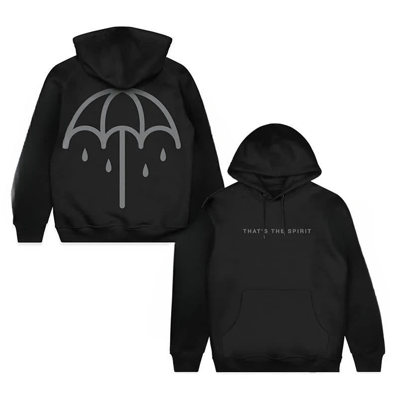 Moletom com Capuz Unissex Horizon Bring Me The Horizon Nuclear Black Metal Band Casual Solto 2026 Novo