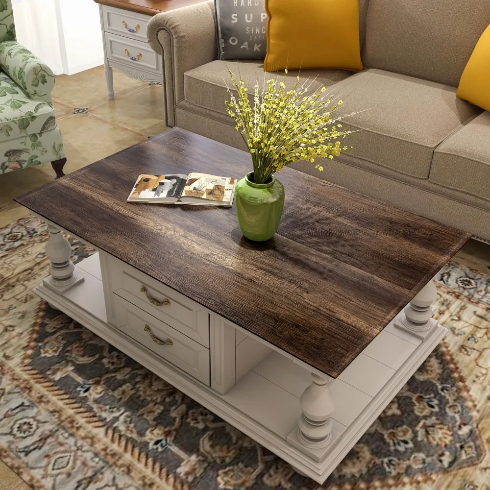 ورق اتصال كونترتوب قابل للتقشير واللصق مقاوم للماء من الخشب البني الريفي العتيق، مقاس 36 × 160 بوصة، لاصق للمطبخ والمنزل