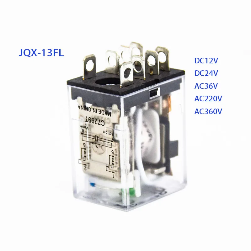 Original genuine intermediate relay JQX-13FL DC24V 12V AC380 36V 360V 220V