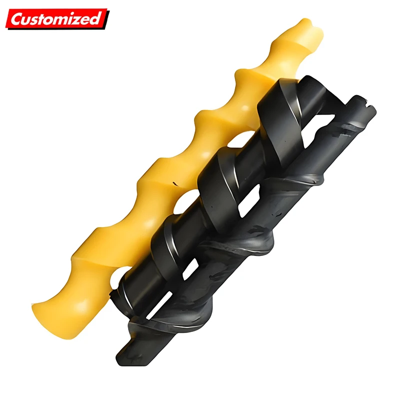 

Upe Hdpe Pp Uhmwpe Pom Nylon Screw Plastic Auger Cnc Pars Machine Manufacture Custom Food Grade Conveyor Flexible Spiral Augers