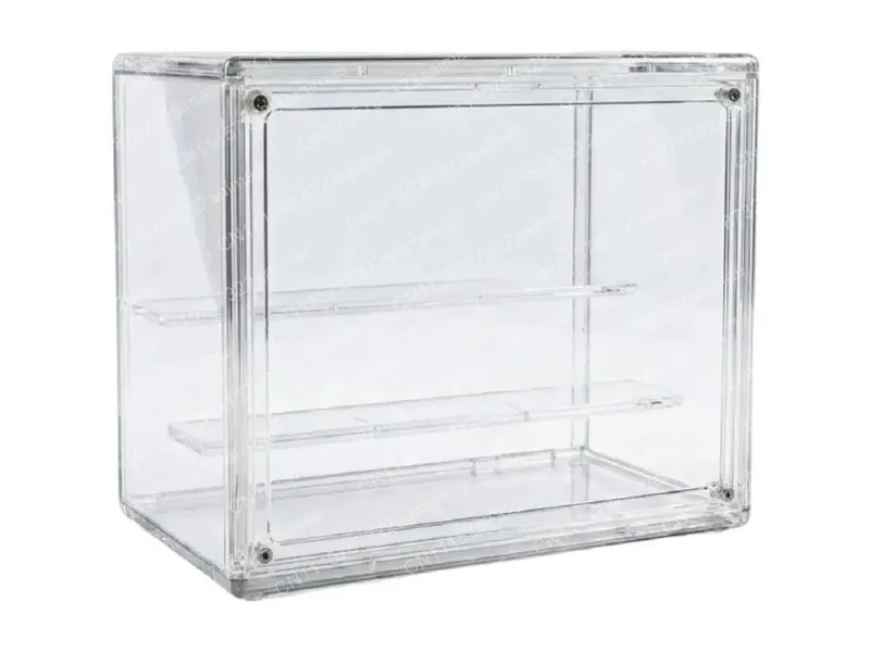 Mini Indoor Greenhouse with Magnetic Door, Stackable Clear Plant Cover for Succulent Seed Starting, Small Observation Station