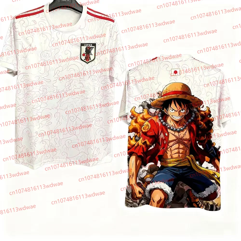 Japanisches Fußballtrikot Dragon Ball Saiya Vegeta Fußballtrikot One Piece Ruffy Fußballtrikot Japanisches Anime-Fußballtrikot
