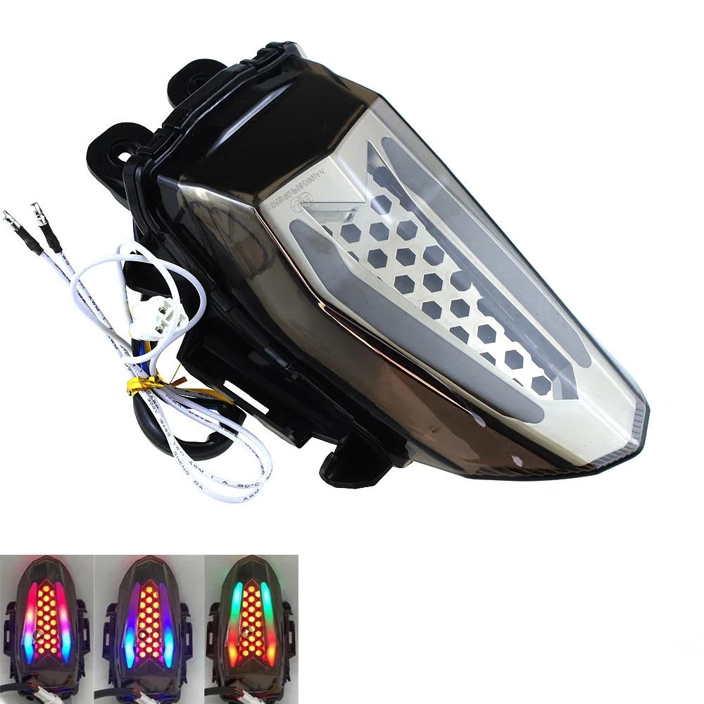 

Motorcycle LED Taillight Fit for YAMAHA YZF R15 V3 V4 YZF-R15M V4.0 ABS 2017-2023 Rear Brake Turn Signal Integrated Tail Lights