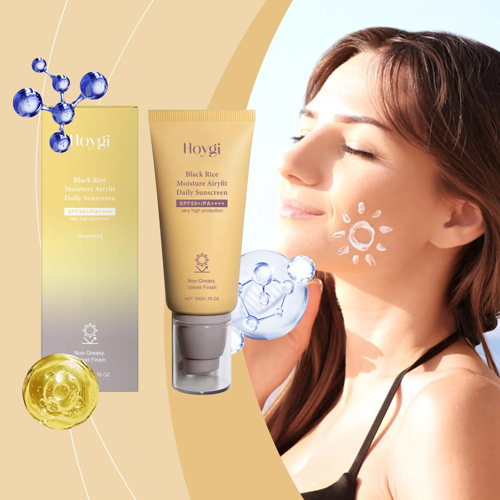 Crema de protección solar para cara y cuerpo, anti UV, previene quemaduras solares, Control de aceite, crema hidratante impermeable, bloqueador solar, crema protectora para la piel