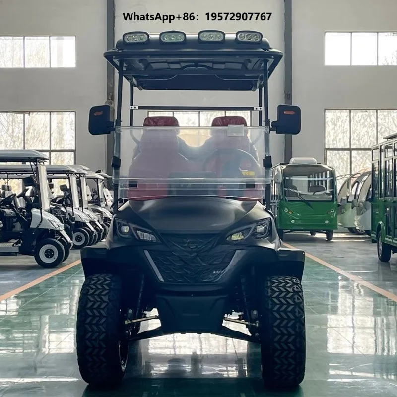 Best Price Golf Buggy Electric Black Golf Cart 4 Seats Customization Electric Utility Miniature Golf Cart