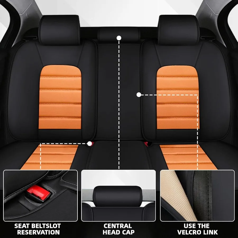 غطاء مقعد السيارة مناسب لسيارة Jeep Renegade 20152023 وسادة هوائية متوافقة غير قابلة للانزلاق غطاء مقعد مقاوم للماء للحماية الداخلية للمركبة P