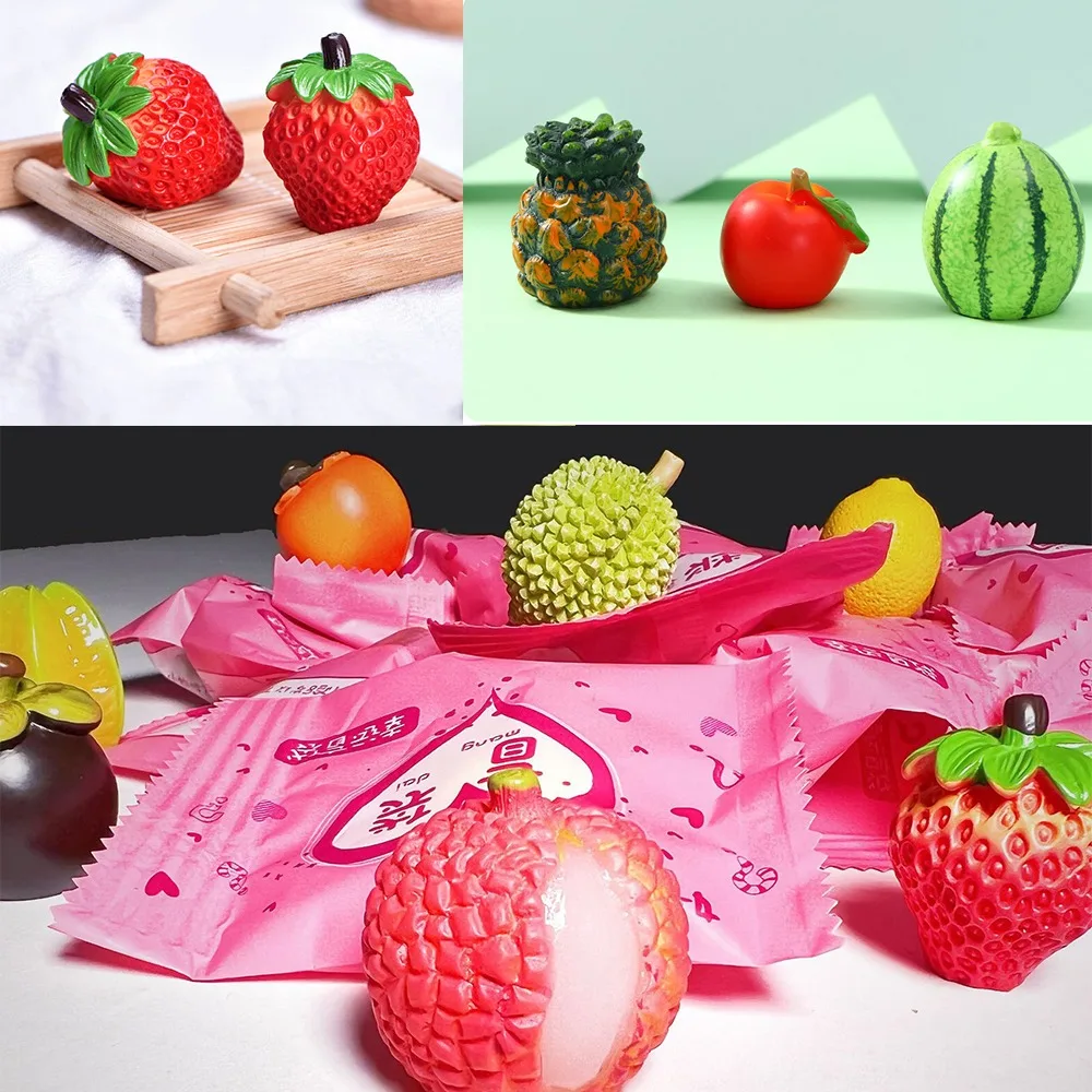 Small Gift Mini Independent Packaging Blind Bag Style Random Rabbit Cartoon Fruit Blind Bag Bear Pig Animal Model Toy Child
