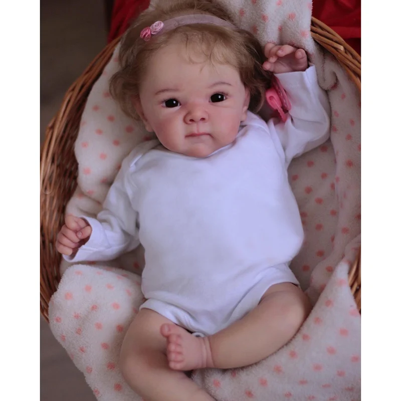 45cm  Reborn Baby Dolls Bettie Handmade With 3D Skin Visible Veins Lifelike Soft Touch Gift for Children