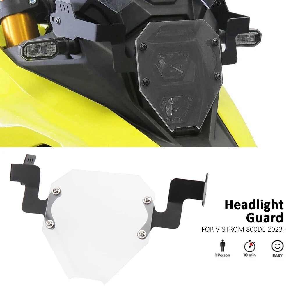 New Headlight Cover For SUZUKI V-STROM 800DE 800de Motorcycle Acrylic Headlight Guards V-Strom 800 DE Vstrom 800DE 2023 2024