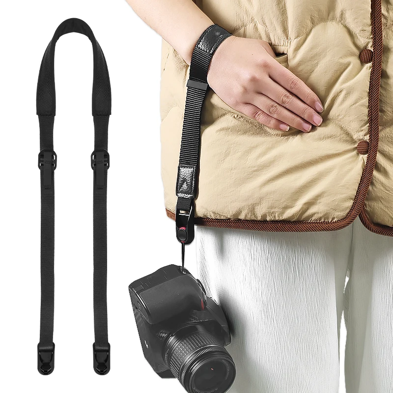 Camera Shoulder Wrist Strap Quick Release Adjustable Sling for Nikon D7500 D750 D610 D3500 D850 D5600 Canon 5D 6D II IV 90D DSLR