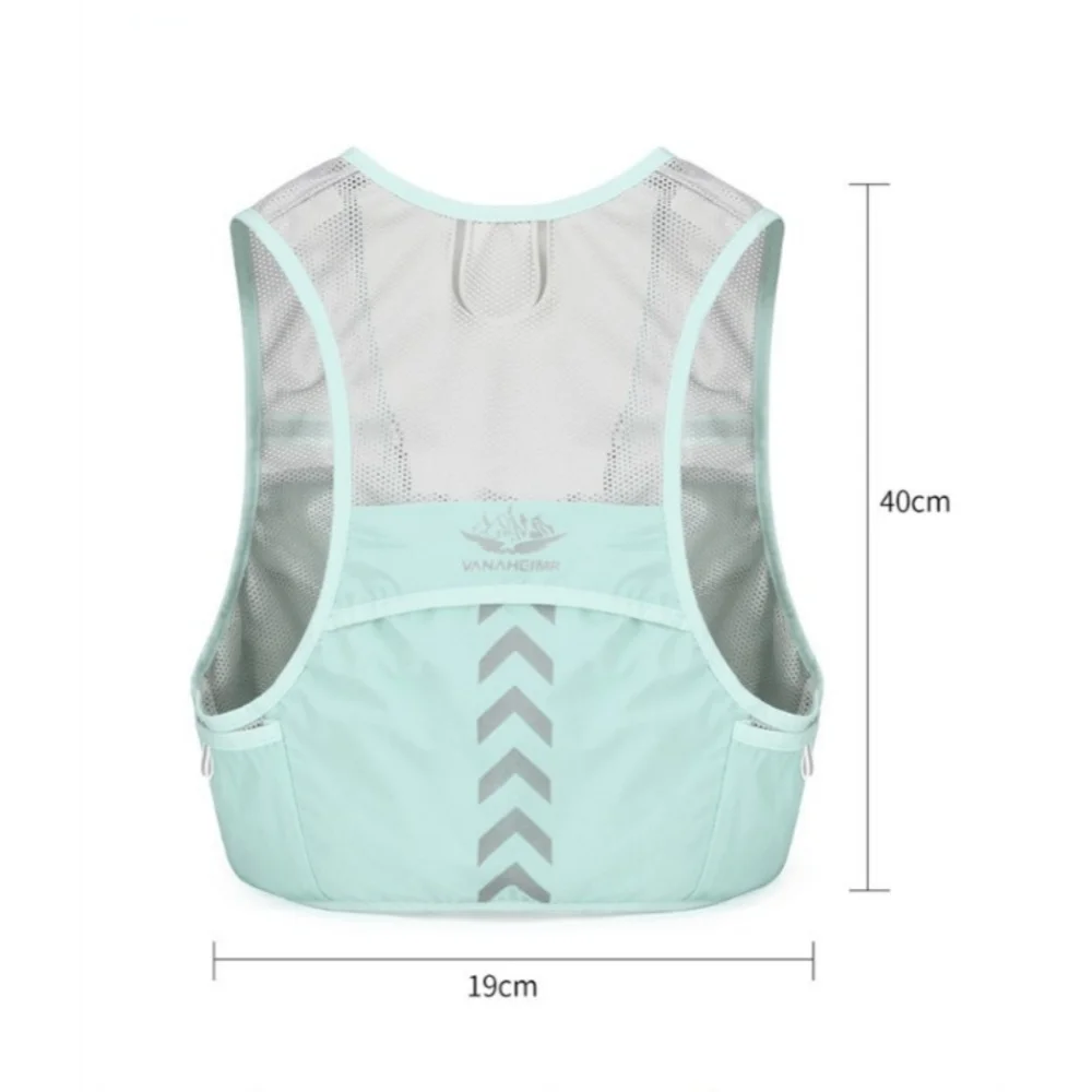 Reflective Running Vest Hydration Running Chest Bag Ultralight Cycling Vest Mobile Phone Cards Bag For Male Female Outdoor