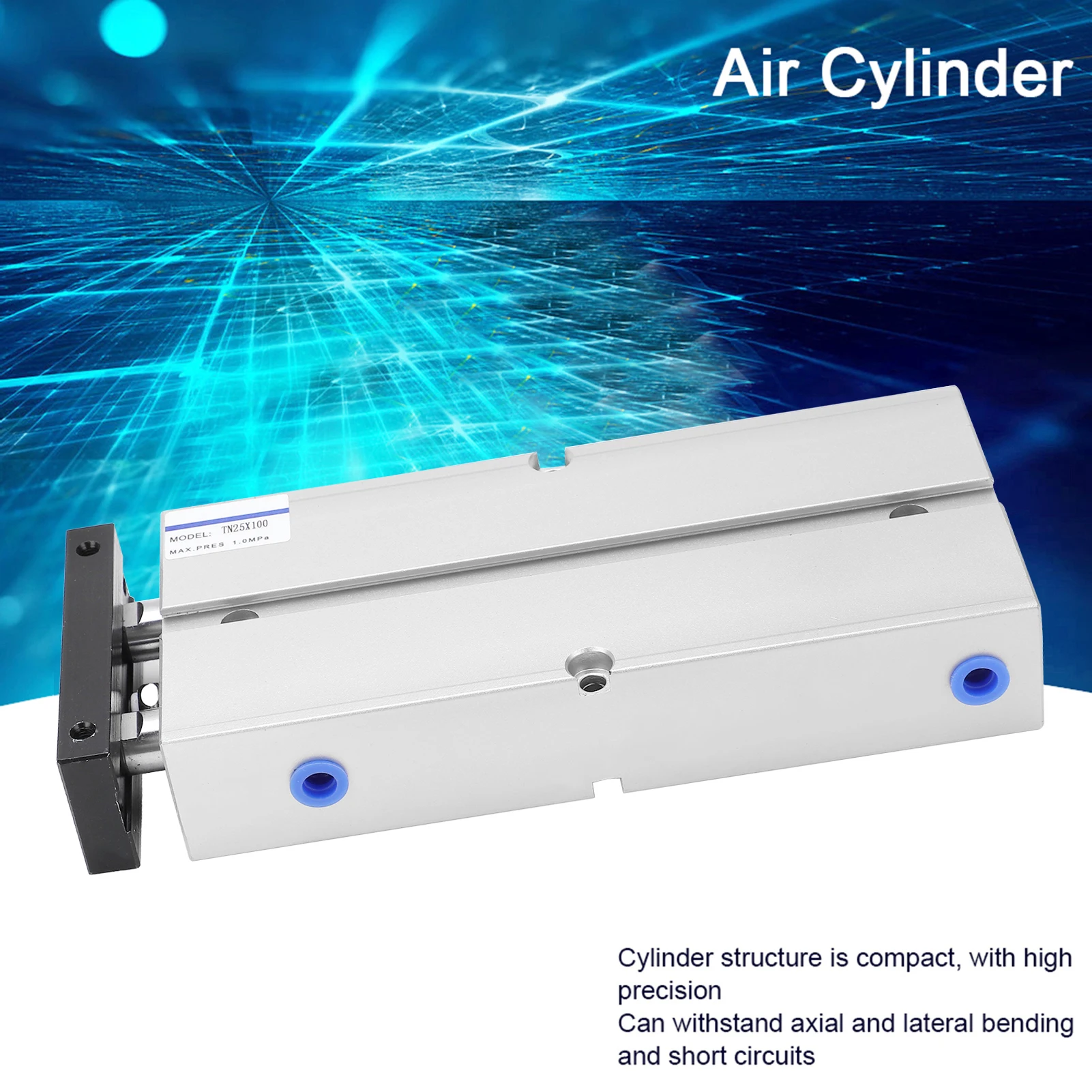 

Пневматический цилиндр с двойным стержнем Пневматические компоненты двойного действия Пневматический цилиндр с двойным стержнем Пневматический цилиндр двойного действия