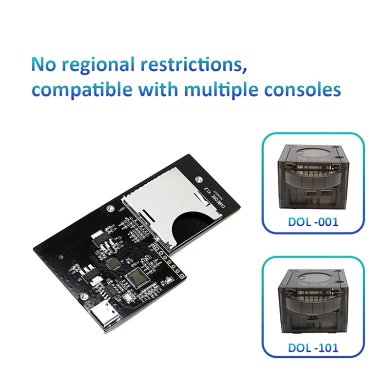 AA87 2 個 NGC ゲームキューブゲームコンソール V1.2 光学ドライブエミュレータ DVD エミュレータドライブなし SD2SP2/Sdgecko