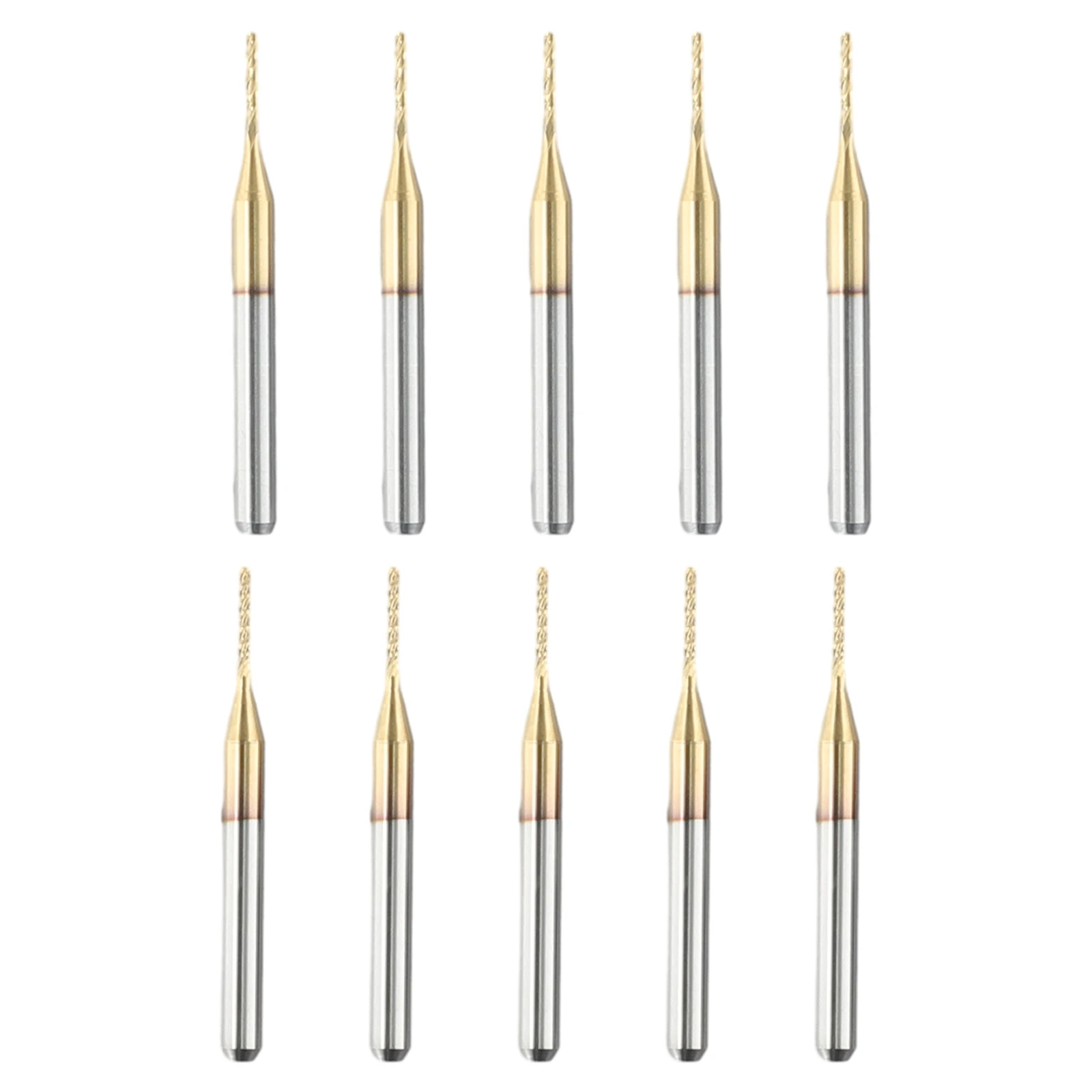 

PCB Machine Milling Cutter Engraving Router Bits Titanium Coat 1/8\\\\\\\" Shank 1mm CNC Carbide End Mill Accessories